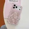Funda con diseño de conejito y falda de hierba de colores contrastantes con lentejuelas láser, adecuada para iPhone 17 Pro Max, Apple 16 y 15