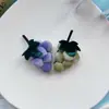 Tela de terciopelo Corazón Accesorios DIY Broche Pasador Adorno para el cabello Caricatura de terciopelo Fruta Fresa Accesorios para la ropa
