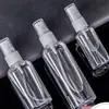 Botella rociadora de niebla fina, botella pequeña rociadora de alcohol, botella vacía, juego portátil para maquillaje y uso diario en casa