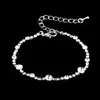 Conjunto de joias simples água diamante brincos femininos colar pulseira conjunto de três peças acessórios de casamento colar joias de prata