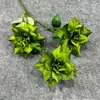Flor Artificial de Peonía, Flor de Malvavisco con 3 Cabezas, Tallo Único, para Decoración de Boda, Decoración de Hotel, Arreglo de Flores Artificiales, Fondo Floral, Arco