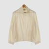 2026 Nuevo Top Coreano de Primavera y Verano con Cordón y Cuello Alto, Chaqueta Ligera Transpirable con Protección Solar Elegante Casual Clásica Versátil