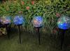Venta caliente lámpara solar de césped para exteriores jardín jardín bola de onda colorida lámpara de piso impermeable balcón lámpara de paisaje