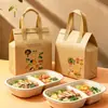 Bolsa Térmica para Llevar Comida Ligera, Té de Burbujas, Catering, Postre, Bolsa Portátil de Empaque, Papel de Aluminio, Empaque de Tela No Tejida Engrosada, Uso Comercial