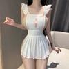 Uniforme de Enfermera Sexy Cos Tentación Juego de Roles Espalda Hueca Camisón Libre Traje Divertido P-65