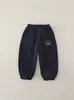 Pantalones de otoño e invierno forrados de polar para niños, pantalones largos para bebés y niños pequeños, pantalones deportivos casuales de polar gruesos y elegantes para niñas, ropa de invierno de moda
