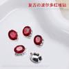 Accesorios para uñas rojos populares en línea, con forma especial de diamante, para Año Nuevo, festivos, con destellos, amor, cubos, dulces, accesorios para uñas.