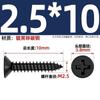 Tornillos Autoperforantes de Cabeza Plana Cruz Negra Endurecida Ka Tornillos Pequeños de Cabeza Avellanada M1M1.2M1.7M2M2.6M3M4Mm