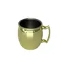 Fornecimento Transfronteiriço de Copos Moscow Mule, Copos de Coquetel de Aço Inoxidável, Copos em Formato de Tambor de Cobre Galvanizado Eletroliticamente Gravados, Taças de Vinho Personalizadas
