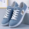 Sapatos de Lona Femininos Novos 2025 para Estudantes Estilo Coreano Estilo Hong Kong Sapatos de Tecido Sapatos Brancos Tênis Primavera e Outono Sapatos Femininos Atacado