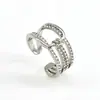 Anillo Ins de Moda para Mujer Nicho Multicapa Moderno Lujo Ligero Gama Alta Estilo Fresco Anillo para Dedo Índice Pulsera Abierta