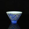 Taza de té de cerámica, taza individual, grande, estilo japonés, vintage, de gres, juego de té Kung Fu, taza de degustación de té, taza Bogum con cambio de horno, taza de café