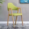 Silla de comedor de lujo ligero, silla de ocio para el hogar con respaldo, taburete simple para escritorio, silla para restaurante de té con leche y manicura, silla de recepción para negocios