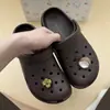 Acessórios de novo estilo para sapatos estilo Crocs: Pingentes de sapato de fruta simulada, acessórios decorativos criativos de brinquedo de comida de mangostão e coco