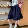 Falda de Mujer Estilo Japonés Primavera/Verano 2025 Nueva Gama Alta Estilo Universitario Cintura Alta Falda de Paraguas Falda Corta