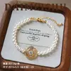 Collar de Camelia y Perla con Circonita Exquisito de Alta Gama Versátil Estilo Francés Cadena para Clavícula de Lujo Ligero Nicho para Mujeres