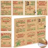 Pegatinas navideñas populares transfronterizas para decoración, pegatinas creativas de Papá Noel, pegatinas autoadhesivas culturales y creativas para agenda