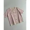 Fabricantes Mayoristas de Ropa para Mujer Transfronterizos Moda 2025 Estilo Europeo y Americano Chaquetas de Punto y Jerseys de Manga Corta