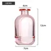 Processamento de frasco de aroma de vidro personalizado frasco de aroma de vidro colorido em degradê pequeno recipiente de fragrância de rattan ornamentos de quarto