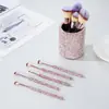 Brocha para Polvo Suelto con Incrustaciones de Diamantes Transfronteriza, Brocha para Polvo, Brocha para Rubor, Brocha para Contorno, Brocha de Maquillaje, Set Portátil de 9 Piezas, Directo del Fabricante