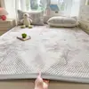 Juego de Tres Piezas de Alfombrilla Refrigerante de Látex de Seda de Hielo para Verano, Alfombrilla Suave Refrigerante Estampada, Colchón de Doble Uso, Individual, Estilo Fresco de Dibujos Animados, Alfombrilla de Seda de Hielo