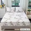 Juego de cama de verano fresco estilo pastoral floral con sábana bajera, colcha individual, funda de almohada, protector de colchón, funda protectora, ropa de cama