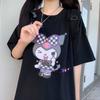 Playera Kawaii Kuromi Sanrio My Melody Dibujo Animado Estampado Gótico