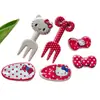 Dibujos Animados Estilo Japonés Lindos Puntos Gato Kt Gota de Agua Accesorios DIY Accesorios para el Cabello Decoración de Funda de Teléfono Materiales Hechos a Mano Zuecos