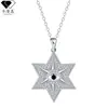 Knn-1013 Pingente Estrela Hexagonal Desenho Animado Moda Europeia e Americana Tendência Retro Colar de Alta Qualidade Joias
