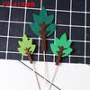 Nuevo Serie Bosque Pequeño Árbol Tarjeta para Pastel Bandera Decoración para Fiesta de Horneado Tarjeta para Pastel de Cumpleaños para Insertar