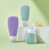 Directo de fábrica silicona sub-botella champú loción de baño botella de vacío portátil anti-artículos de tocador botella de almacenamiento al por mayor