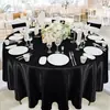 Manteles de satén en stock para venta al por mayor transfronteriza, manteles redondos de boda estilo europeo, manteles decorativos para fiestas y restaurantes