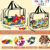 Bolsa Transparente de Almacenamiento para Juguetes de Playa Infantiles Personalizada Bolsa de Cosméticos de Viaje Bolsa de Viaje Ligera Portátil con Cremallera para Viajes de Negocios