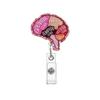 Carrete de insignia acrílico para personal de hospital, oferta especial de Amazon, para médico, enfermera, departamento de órganos, telescópico, hebilla de fácil extracción
