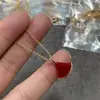Colar Minissaia para Mulheres Ouro Rosa 18K Madrepérola Branca Natural Moissanite Formato de Leque Corrente para Clavícula Não Desbota