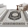 Alfombra Estilo Retro Americano Alfombra de Piso Lavable de Terciopelo para Sala de Estar Persa Sofá Mesa de Café Alfombra de Dormitorio Junto a la Cama Transfronterizo