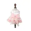 PETCIRCLE Ropa para Mascotas para Perros Pequeños y Cachorros, Linda Falda Tutú de Malla Multicapa, Falda de Gasa Color Melocotón Blanco