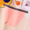 Ropa interior fina sin costuras de seda de hielo transpirable de secado rápido para yoga cómoda para mujer de talle bajo delgada antibacterial calzones verano y otoño