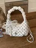 Bolsas Populares Deste Ano para Mulheres 2025 Nova Moda Bolinhas Laço Bolsa de Ombro Corrente Transversal Bolsa Nuvem
