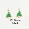 Accesorios de Joyería de Aceite de Gota Navideña DIY Colgantes Árbol de Navidad Papá Noel Muñeco de Nieve Reno Making Pulseras Collares