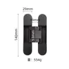 Bisagra Oculta de Aleación de Zinc Bisagra de Cruz Bisagra Invisible Bisagra Invisible Ajustable Tridimensional Bisagra Especial para Puertas Invisibles