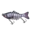 Cebo duro Luya de simulación de peces multisección, 10 cm/15 g, plástico, siete secciones, multicolor, venta al por mayor de fábrica