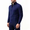 Colección nueva otoño/invierno 2026 transfronteriza: suéter de punto liso para hombre, de cuello alto medio, un cárdigan elegante y casual para hombres jóvenes