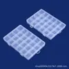 Joyero con Compartimentos para Joyería de Uñas, Caja de Almacenamiento Fija de 24 Compartimentos, Caja de Joyas, Herramienta Portátil para Almacenamiento de Uñas, Caja de Cuentas, Venta al por Mayor