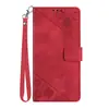 Para MOTO Edge 40 Neo Funda de Cuero para Teléfono Móvil con Textura tipo Piel G54 Flip Card Funda Resistente a Caídas para Mujer