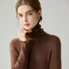 Suéter de cuello alto de encaje suave para mujer de comercio exterior transfronterizo, suéter de capa interior para otoño e invierno, camiseta básica de punto de color liso con cuello alto apilado