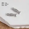 Colgante de Océano Caracola Cangrejo Langosta Pez Pequeño Caballito de Mar Colgante Colgante DIY Pendientes de Cuentas Hechos a Mano Accesorios de Joyería