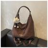 Bolso Plegado de Mujer Más Vendido Transfronterizo 2026 Nuevo Bolso de Hombro de Gran Capacidad Bolso de Hombro de Ante Texturizado para Debajo del Brazo