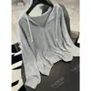 [Recomendación Principal] Cardigan con Capucha de Punto Fino Yuran 26 Nuevo Color Primavera/Verano - Tejido Siente Piel Algodón Nube Cepillado