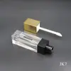 Atacado Tubos Vazios Transparentes para Gloss Labial 5.5ml Quadrados de Plástico de Parede Grossa Tubos Cosméticos para Glaze Labial